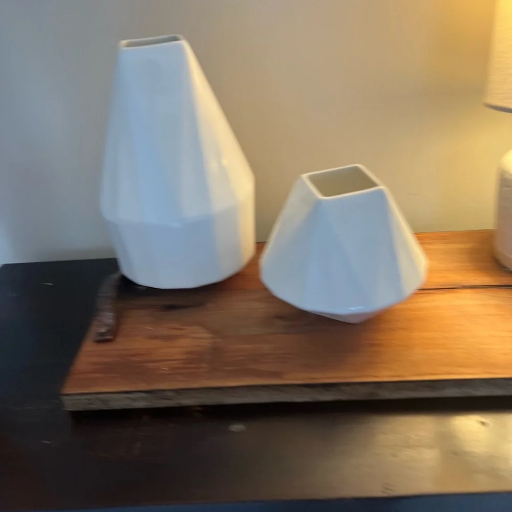 west elm geometric vases